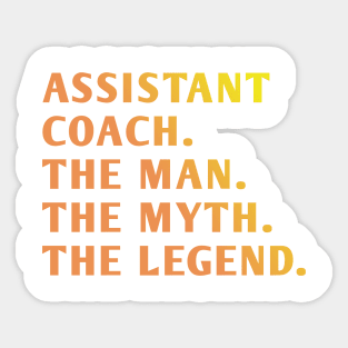 Assistant Coach Sticker